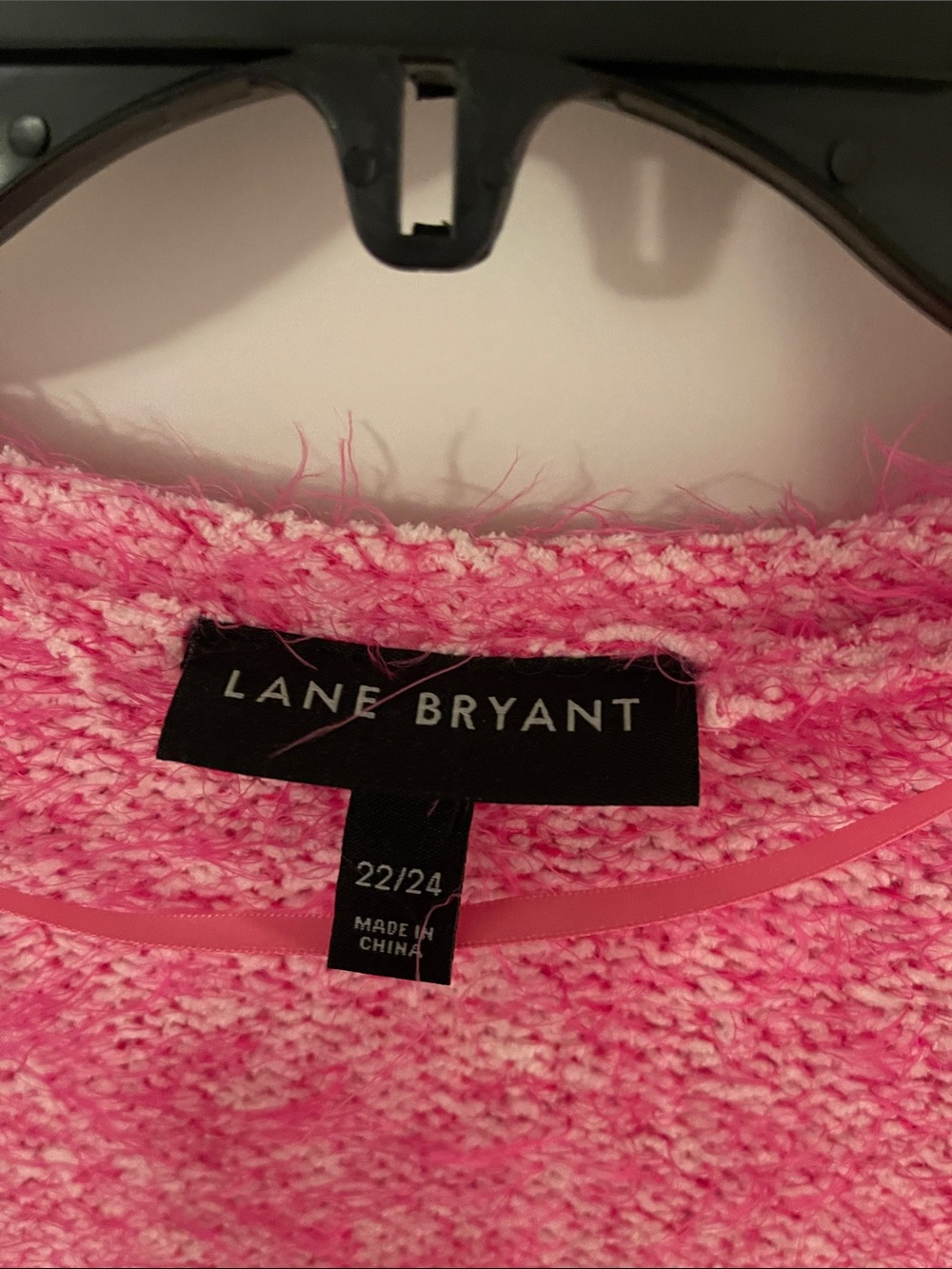 Lane Bryant Fuchsia Open-Front Fuzzy Cardigan - Picture 4 of 4